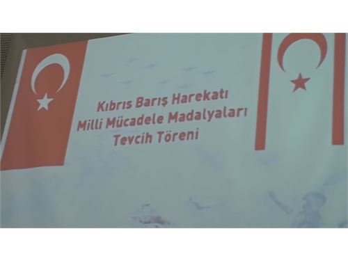 Kıbrıs Barış Harekatı Milli Mücadele Madalyaları Tevcih Töreni